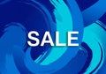 Abstract background featuring bold, white capitalized text SALE in the Royalty Free Stock Photo