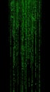 Green Digital Rain Matrix Background Royalty Free Stock Photo