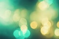 Dreamy abstract scene with cyan light elements and a blurred bokeh background