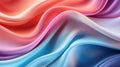 Abstract background featuring a 3D wave design in a mesmerizing gradient of pastel blue, pink, and orange. The colors flow Royalty Free Stock Photo
