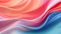 Abstract background featuring 3D wave designs in the enchanting hues of pastel blue, pink, and orange. The gradient colors evoke a Royalty Free Stock Photo
