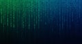 Digital Rain Code Background with Binary Data Stream Royalty Free Stock Photo