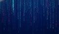 Digital Rain Abstract Background Royalty Free Stock Photo