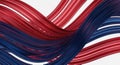 Abstract Red and Blue Flowing Lines Background with Dynamic Swirls and Elegant Curves. Royalty Free Stock Photo