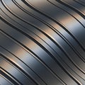 Abstract Silver and Bronze Metal Wave Pattern Royalty Free Stock Photo