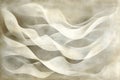 Abstract background featuring elegant white waves flowing gracefully on a beige canvas texture, creating a soothing and artistic Royalty Free Stock Photo