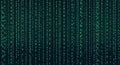 Digital Matrix Green Binary Code Falling Background Royalty Free Stock Photo