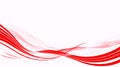 Dynamic Red Waves Abstract Background Royalty Free Stock Photo