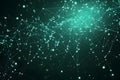 Teal Connected Dots Network , Futuristic Good Resolution Stock Photo Royalty Free Stock Photo