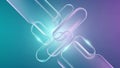 Abstract Interlocking Translucent Rounded Rectangles with Cyan and Magenta Gradient background Royalty Free Stock Photo
