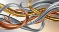 Metallic Ribbon Abstract Royalty Free Stock Photo