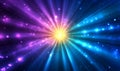 An abstract background featuring a line art illustration of an explosion of rays Graphic representation of dynamic