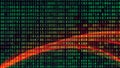Digital Data Stream Abstract Background Green and Red Code Royalty Free Stock Photo