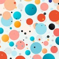 Whimsical Abstract Background With Colorful Dots