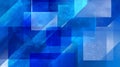 Abstract blue geometric background with overlapping translucent rectangles and textured gradients Royalty Free Stock Photo