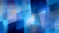 Abstract blue geometric background with overlapping translucent rectangles and textured gradients Royalty Free Stock Photo