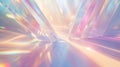 Abstract Prism of Light with Colorful Refractions and Glow Royalty Free Stock Photo