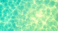 Abstract hexagonal pattern with rippling water effect in turquoise and yellow green background Royalty Free Stock Photo