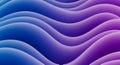 Smooth flowing gradient waves of blue and purple abstract background with soft lighting and subtle shadows Royalty Free Stock Photo