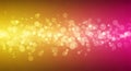 Bokeh Lights Background with Yellow Orange and Pink Gradient abstract blurry Royalty Free Stock Photo
