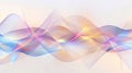 Abstract background featuring soft, pastel-colored geometric waves with holographic effects and subtle gradients Royalty Free Stock Photo