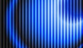 Abstract Electric Blue Vertical Stripes Gradient Background with Bright Glow and Glass Effect Royalty Free Stock Photo