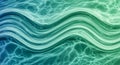 Abstract Wavy Water Surface with Blue Green Gradient Royalty Free Stock Photo