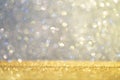 Abstract background filled with shiny gold and multicolour glitter Royalty Free Stock Photo