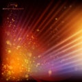 Abstract background Fire , rays, and spots of light Royalty Free Stock Photo