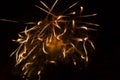 Abstract background with fireworks explosions, fire tongues are everywhere