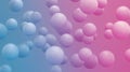 abstract background of floating spheres. Minimal gradient concept Royalty Free Stock Photo