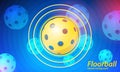 Abstract background of floorball balls