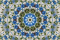 Abstract background of floral pattern of a kaleidoscope Royalty Free Stock Photo