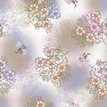 Abstract background with flower bunch seamless textile and digital print design Royalty Free Stock Photo