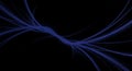 Abstract background with flowing blue lines on dark backdrop as modern design element of technology digital and futuristic wave Royalty Free Stock Photo