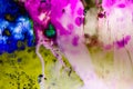 Abstract Background flowing color over ice, smoked Royalty Free Stock Photo