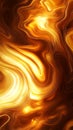Golden liquid abstract pattern background Royalty Free Stock Photo