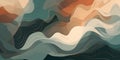 An abstract background with flowing shapes and muted colo generative AI