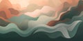 An abstract background with flowing shapes and muted colo one generative AI