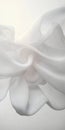Abstract Background of Flowing White Sheer Fabric with Soft Delicate Waves Seamless Pattern Royalty Free Stock Photo