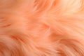 An abstract background of fluffy peach fuzz feathers that are delicate and dreamy in texture. Color of the year 2024. AI generated