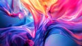 Abstract background. Fluid colors intertwining in a vivid abstract. Silky smooth texture flowing with vibrant hues