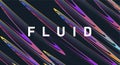 Abstract background of fluid elements forming wavy texture of curved coloured lines Royalty Free Stock Photo