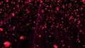 Abstract background with flying red rose petals, wedding and romantic style, 3d render computer generated background Royalty Free Stock Photo