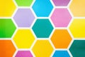 Abstract background in the form of multi-colored polygons