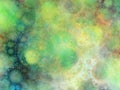 Abstract background with fractal bubbles.