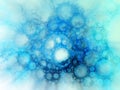 Abstract background with fractal bubbles.