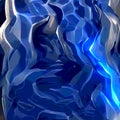 Abstract background. Fragment of a picturesque background. Brush strokes Blue colors. Water waves.