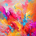 Abstract background. Fragment of a picturesque background. Brush strokes Red, orange, yellow, purple and blue colors. Artistic bac Royalty Free Stock Photo