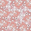 Abstract background. Frosty patterns on the glass. Pink Royalty Free Stock Photo
